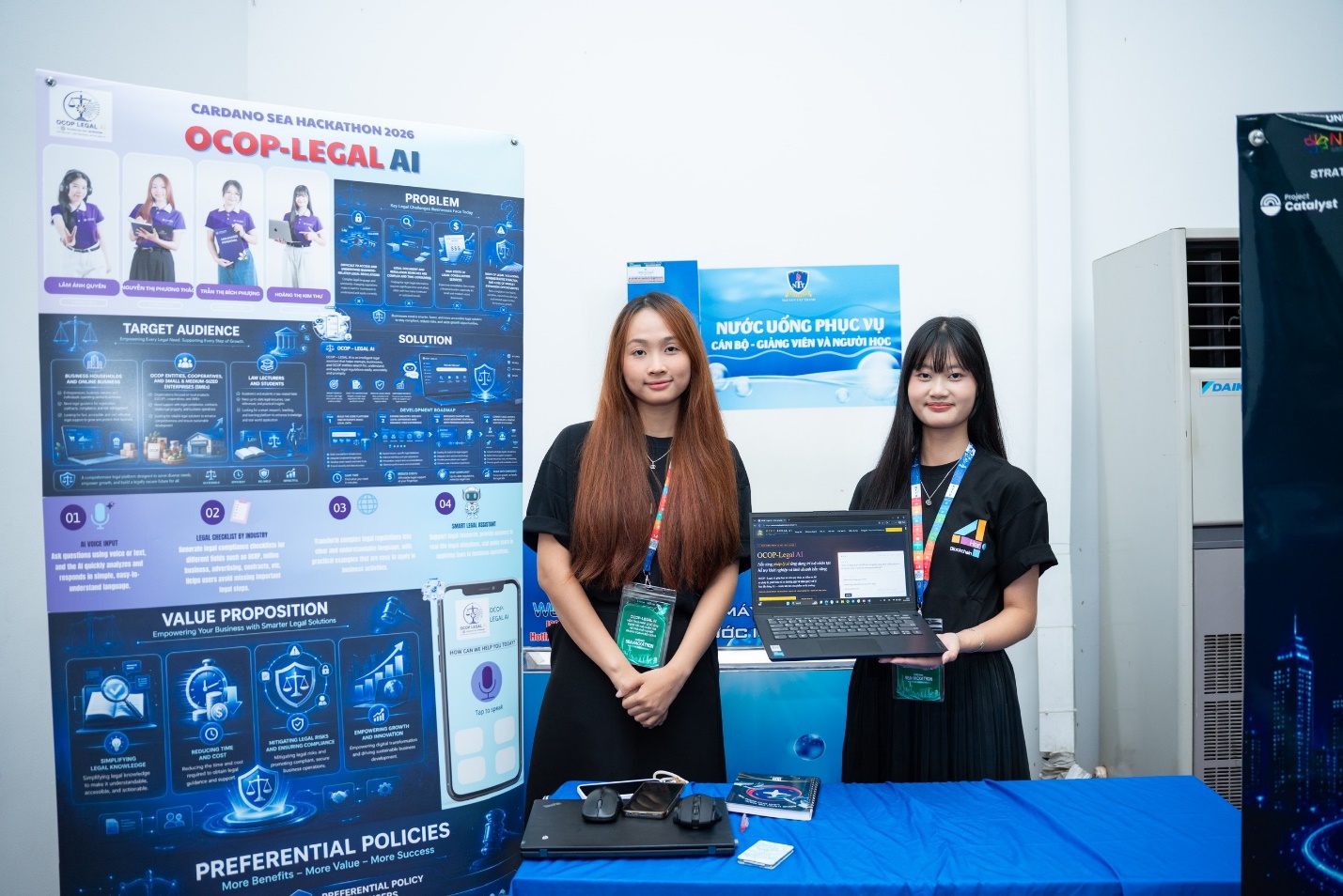 Gian trưng bày OCOP-Legal AI tại triển lãm khởi nghiệp